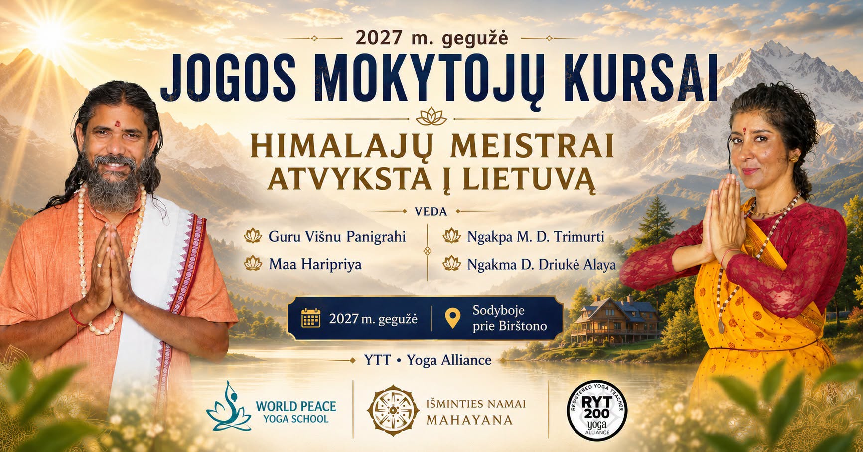 YTT 200 val. Kundalini ir Hatha Jogos mokytojų kursai Lietuvoje